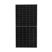 Système de panneaux solaires de type N certifié TUV, module PV bifacial PERC, double vitrage, 550 W de puissance maximale, silicium monocristallin, demi-cellule