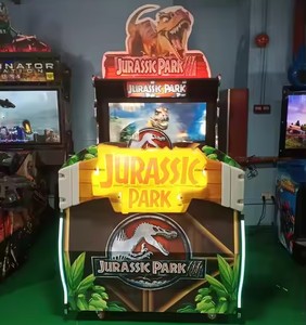 Simulateur de jeu d'arcade de tir en métal pour 2 joueurs Jurassic Park, machine vidéo à pistolets, console de jeu d'arcade à monnayeur, garantie 1 an - Product Image 1