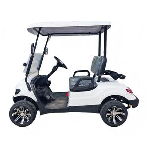HKBG 2 Seater Electric Golf Cart <b>72V</b> <b>Battery</b> Powered Golf Buggy with Roof & LED Headlights for Golf Course - Product Image 3