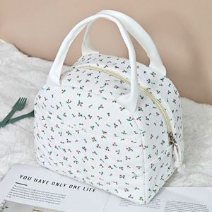 Premium Fashion Lunch Tote Bag Large Capacity Portable Insulated Box Carrier Handle Reusable Polyester Bag for Office School - Product Image 1