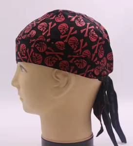 Cappello in Cotone Elegante e Discreto per Ragazze, <span class=keywords><strong>Bandana</strong></span> <span class=keywords><strong>con</strong></span> Motivo Pirata e Teschio per Halloween, Vendita all'Ingrosso - Product Image 5