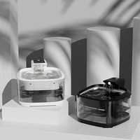 Fontaine à eau pour animaux de compagnie rechargeable de grande capacité 4,5 L, étanche IPX7, charge USB Type-C, distributeur automatique pour chats et chiens