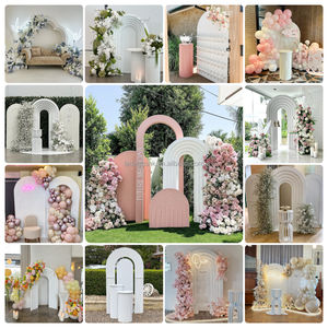 Arco de Boda Acrílico Blanco Nuevo de LEDA, Soporte para Fondo, Fondo Exquisito Adecuado para Eventos de Boda - Product Image 3