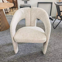 Fauteuil de détente moderne de luxe en tissu doux pour la maison, le bureau, le salon, la chambre à coucher, la salle à manger