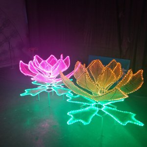 Outdoor <b>LED</b> Flower Garden <b>Light</b> Waterproof Motif Decoration Swan Fountain Palm <b>Tree</b> Landscape Yard Lamp - Product Image 3