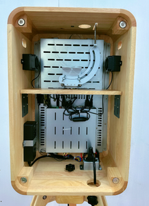 Cabina Fotografica Portatile Retrò <span class=keywords><strong>con</strong></span> Specchio a Doppia Faccia per Surface Pro, DSLR, iPad, in Legno, <span class=keywords><strong>con</strong></span> Valigia da Trasporto - Product Image 4