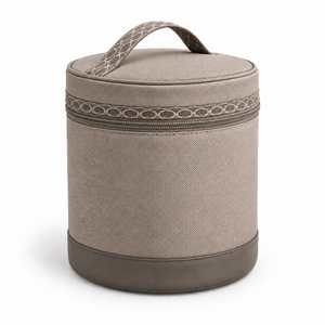 Neceser de Viaje Redondo con Cierre Envolvente, Base Impermeable, Bolsa de Aseo de Nailon con Logotipo Personalizado - Product Image 4
