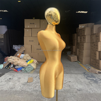 Mannequin de taille plus pour femme, robe de mariée brésilienne courbe en tissu BBL, demi-corps, sexy, grande poitrine, fesses, hauteur réglable