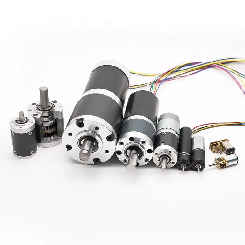 China Lieferant TT 6V 12V 24V Schnecke Planeten Bldc bürstenloser gebürsteter elektrischer Gleichstrom motor mit optionalem Encoder