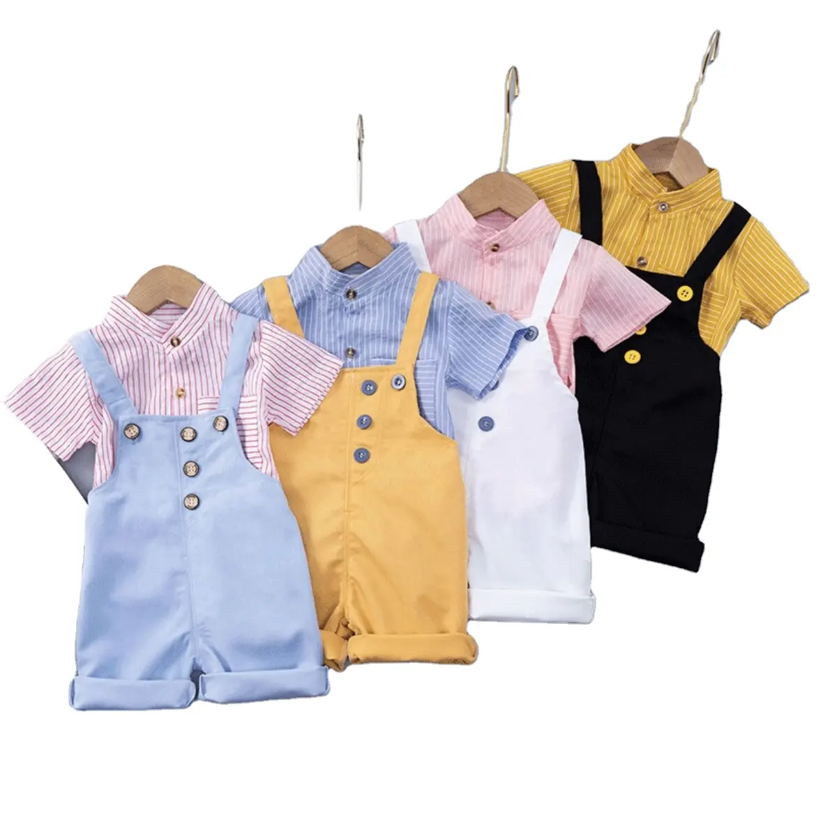 Candy color sweet tie boys and girls suspenders 2023 new suspenders children's suit wholesale children's shirt