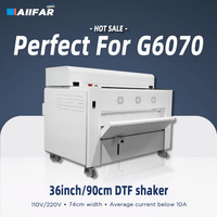 Agitateur DTF 90 cm à faible consommation d'énergie et gain de place, avec lumière RVB personnalisable et système de recyclage intelligent par vis sans fin, Agitateur DTF 36 pouces