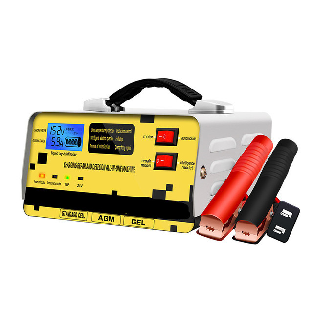Automatic Car Battery Charger 12V 24V10A Intelligent Battery Charger for Car Motorcycle 12v Battery Charger
