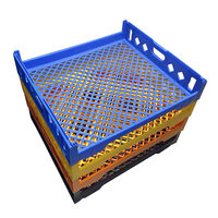 Caisse de transport empilable en plastique HDPE de qualité alimentaire, petite caisse de rangement empilable en plastique pour le pain