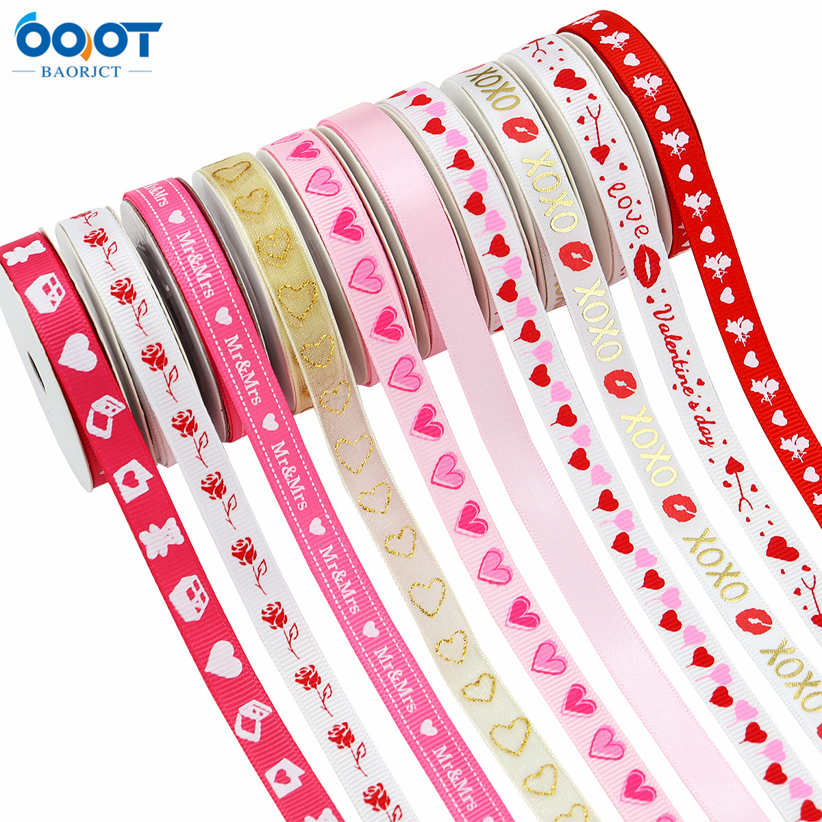Valentine's Day Ribbon Candy Gift Box Strap Decoration DIY Wedding Engagement Bow Decoration Ribbon