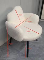 Tabouret de maquillage en métal de luxe léger avec éponge en mousse hautement élastique pour la chambre à coucher des filles, chaise de maquillage pour les ongles