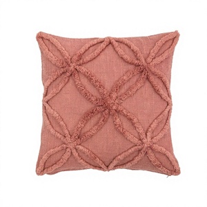 Handmade Indian Cotton Luxury Woven Tufted <b>Sofa</b> Cushion <b>Cover</b> Household Pillow Cases Eco-Friendly Custom OEM Wholesale - Product Image 1