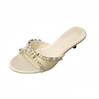 Sandales pour femmes, toutes tailles disponibles, sandales à strass avec talon bas, nouveau design, sandales confortables à talon chaton