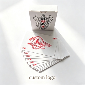 Cartes à jouer de luxe en gros, grises, gaufrées, avec finition mate personnalisée – Cartes à jouer sur mesure - Product Image 4