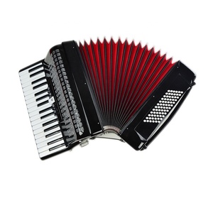 Acordeón de Teclado de Piano Profesional SEASOUND de 34 Teclas y 72 Bajos JP3472B OEM Rojo Madera Portátil 5 Registros Cromático - Product Image 6