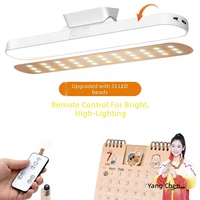 Lampe de bureau moderne minimaliste à LED rechargeable avec télécommande, lumière d'étude protégeant les yeux, fixation magnétique, lampe de chambre d'étudiant