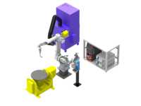 Robot de soudage intelligent à 6 axes avec PLC et boîte de vitesses, bras robotique robuste pour l'application de soudage de pièces en usine