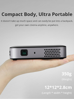 Projecteur vidéo de cinéma maison Full HD 1080P D061 le plus récent, mini projecteur portable extérieur 4K