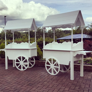 Chariot de bonbons pliable personnalisé Chariot de bonbons de fleurs <span class=keywords><strong>avec</strong></span> roues Décoration de Noël pour enfants de mariage - Product Image 2