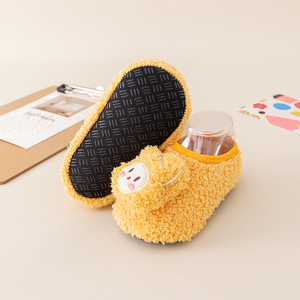Nouvelle version bas en cuir enfants 3d dessin animé anti-dérapant enfant en bas âge chaussettes de sol chaussures - Product Image 4