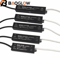 Fuente de Alimentación Impermeable para Exteriores IP67 de Tamaño Mini, Entrada de CA Universal de Baja Potencia 15-60w, Adaptador de Interruptor Delgado para Iluminación LED Pequeña