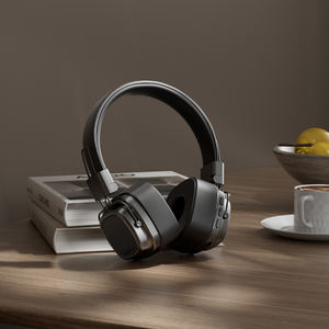 Casque sans fil Bluetooth en cuir souple au look classique, avec prise en charge de la carte SD, accessoires de jeu - Product Image 4