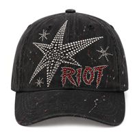 Casquette de baseball BONE à strass et motif étoile à carreaux, pour hommes et femmes, rouge et noir, cloutée, style punk gothique, réglable, nouvelle collection, lot de casquettes