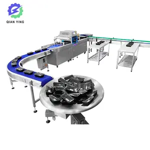 Assembly Line Container Automatic Tray Sealing Fast Food Packaging Machine