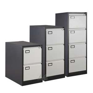 Lemari laci logam, lemari arsip vertikal logam Modern kantor baja <span class=keywords><strong>2</strong></span> 3 4 laci dengan kunci - Product Image 1