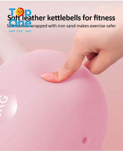 TopOne femmes dames hanches façonnage sable Kettlebell Squat musculation rose doux bouilloire cloche - Product Image 3