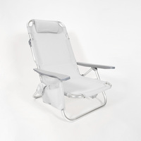 Chaises de plage modernes légères style chaise de plage pliante en aluminium conception de siège bas pour une utilisation en extérieur chaise de plage Teslin