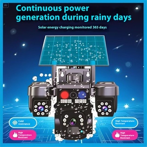 V380 Pro 12MP 3 ống kính năng lượng mặt trời Máy ảnh độ phân giải cao máy ảnh năng lượng mặt trời không có Sim và Wifi IP <span class=keywords><strong>tpz</strong></span> bên ngoài pin CCTV Camera An Ninh - Product Image 2