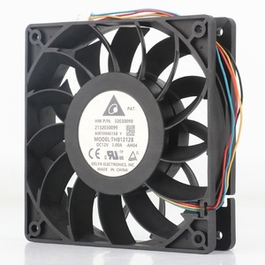 Delta 24V 48V DC12V 3.00A AC EC 12025 120x120x25MM 12CM Chasis ultraviolento Convertidor de volumen de aire alto Ventilador de refrigeración de la THB1212B-AH04 - Product Image 1