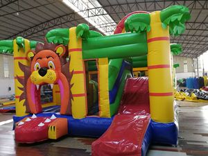 Sân chơi trẻ em màu hồng mở đầu đám cưới màu trắng <span class=keywords><strong>Inflatable</strong></span> nhảy lâu đài nhà bị trả lại thương mại trượt nước Combo - Product Image 3