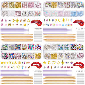 Kit Professionnel de <span class=keywords><strong>Strass</strong></span> <span class=keywords><strong>Dentaires</strong></span> Accessoires Diamant DIY Prothèses <span class=keywords><strong>Dentaires</strong></span> Faux Ongles Pierres Plates Couleurs Assorties Outils - Product Image 5