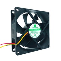Yofolon Échantillons Gratuits 80x80x25mm 12V 24V Haute Vitesse Rpm Dc Ventilateur DC8025S12H 8025 DC Ventilateur De Refroidissement