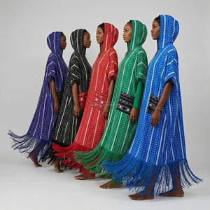 <span class=keywords><strong>Robe</strong></span> BOUBOU à imprimé ethnique et franges, col en V, style décontracté, nouvelle collection été 2026, vente directe d'usine, prix de gros - Product Image 2