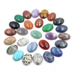 Pierre précieuse naturelle ovale <span class=keywords><strong>cabochon</strong></span> 18x25mm à dos plat, perles semi-précieuses pour la fabrication de bijoux, bagues et boucles d'oreilles en <span class=keywords><strong>cristal</strong></span> - Product Image 3