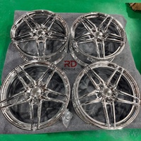 Jantes forgées triple chrome personnalisées P107SC 5x114.3 5x110 5x112 5x120 en alliage pour BMW Nissan Tesla Audi Range Rover Cayenne