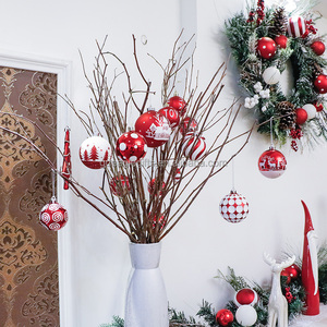 EAGLEGIFTS 2026 Proveedor de Artículos Navideños Más Vendidos, 155 Piezas de Adornos Navideños Irrompibles Rojos y Blancos de 30-160 mm - Product Image 6