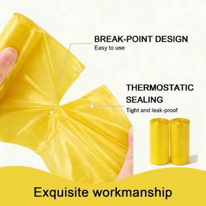 Huamaohengchun - Paquete de 22 Bolsas de Basura con Asas Laterales, sin Perfume, Negras y Amarillas, de LDPE, para Baño, Cocina, Dormitorio, Sala de Estar - Product Image 4