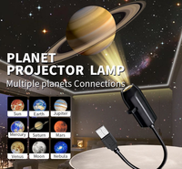 Lámpara de Proyección LED Rústica de 5V con Conexión USB, Decoración de Techo Interior, Reemplazo de Lámpara con Temática de Planeta, Halloween, Navidad, ABS
