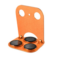Verstelbare geïntegreerde onzichtbare metalen standaard camera lensbeschermer voor iPhone 18 17 Pro Max anti-kras AF+AR film