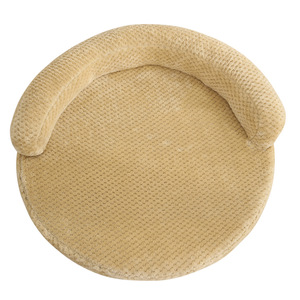 Coussin rond pour chien, tapis pour animaux de compagnie, chaud et doux en hiver, rembourré en fibres de polyester, pour petits chiens - Product Image 5
