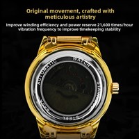 Montre à quartz longue Aili Fida pour homme, boîtier en acier inoxydable, verre minéral renforcé, cadran lumineux, aiguilles lumineuses, mode, 40 mm, 30 m
