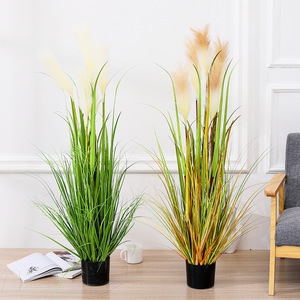 Hesper Hot Bán Nhân Tạo Pampas Cỏ Trang Trí Hỗn Hợp Màu 2 Tone Artificialpampasgrassfaux <span class=keywords><strong>Mod</strong></span> Faux Chậu Pampas Cỏ - Product Image 1